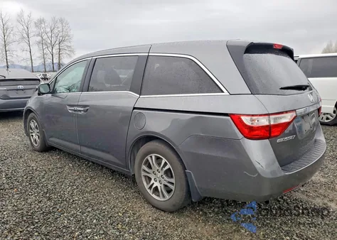 2012 Honda Odyssey Exl z USA, uszkodzony, nr VIN 5FNRL5H63CB051115